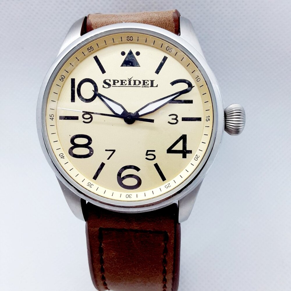 NEW With Tags Authentic Men's Speidel Watch, leather band